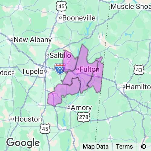Itawamba County Mississippi real estate agent mailing area