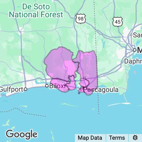 Jackson County Mississippi real estate agent mailing area