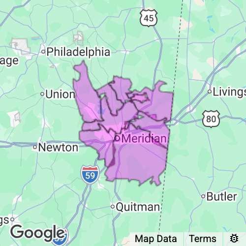 Lauderdale County Mississippi real estate agent mailing area