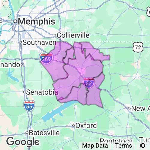 Marshall County Mississippi real estate agent mailing area