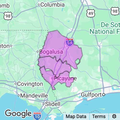 Pearl River County Mississippi real estate agent mailing area