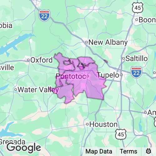Pontotoc County Mississippi real estate agent mailing area