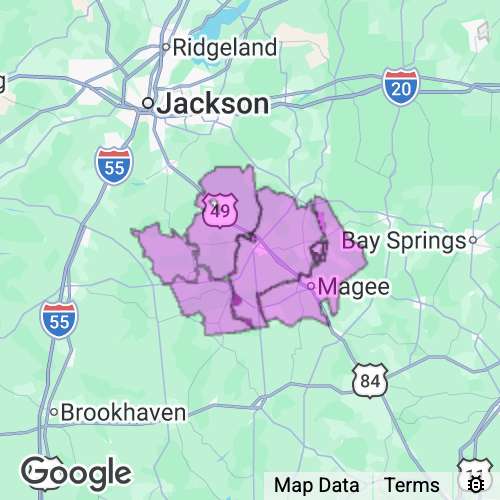 Simpson County Mississippi real estate agent mailing area