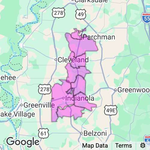 Sunflower County Mississippi real estate agent mailing area