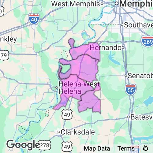 Tunica County Mississippi real estate agent mailing area