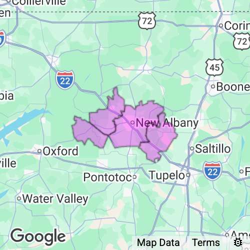 Union County Mississippi real estate agent mailing area
