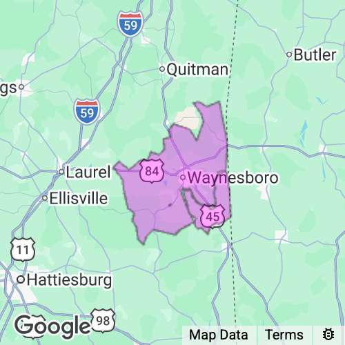 Wayne County Mississippi real estate agent mailing area