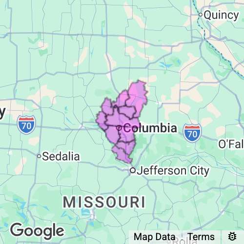 Boone County Missouri real estate agent mailing area