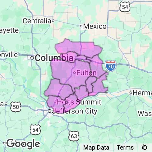 Callaway County Missouri real estate agent mailing area