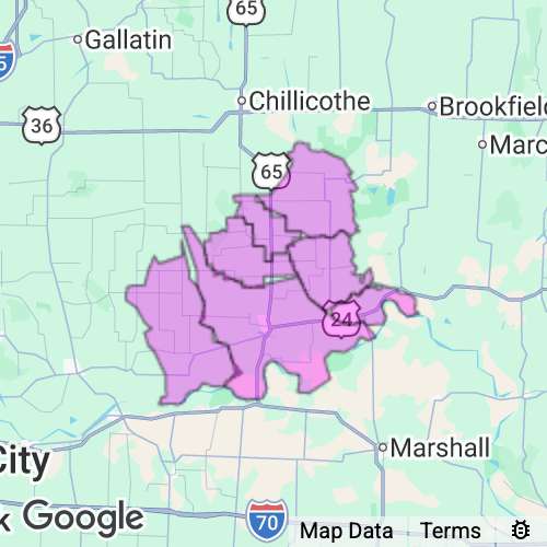Carroll County Missouri real estate agent mailing area