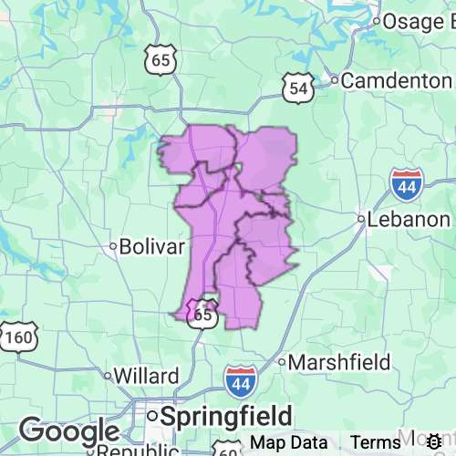 Dallas County Missouri real estate agent mailing area