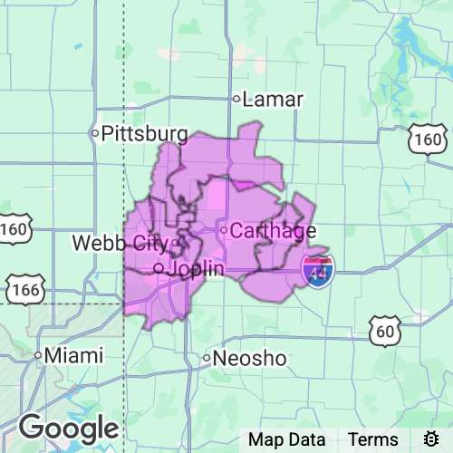 Jasper County Missouri real estate agent mailing area