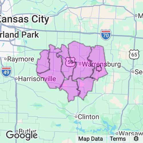Johnson County Missouri real estate agent mailing area