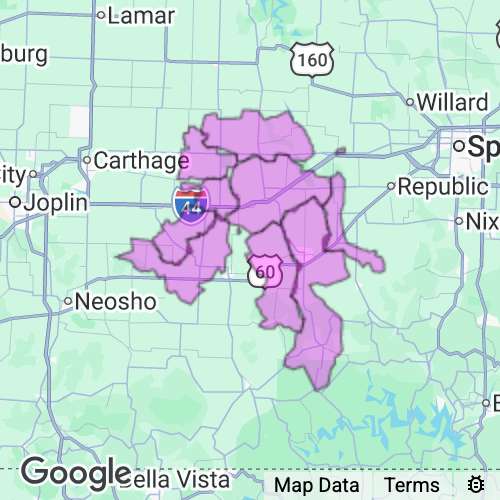 Lawrence County Missouri real estate agent mailing area