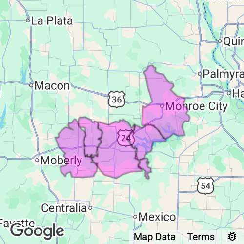 Monroe County Missouri real estate agent mailing area