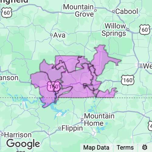 Ozark County Missouri real estate agent mailing area