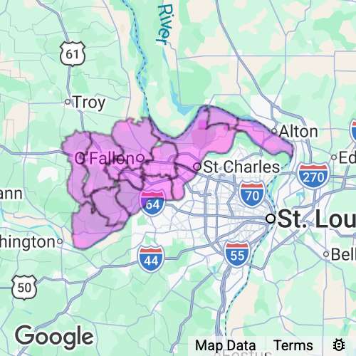 Saint Charles County Missouri real estate agent mailing area