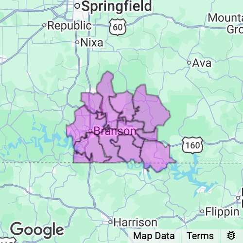 Taney County Missouri real estate agent mailing area