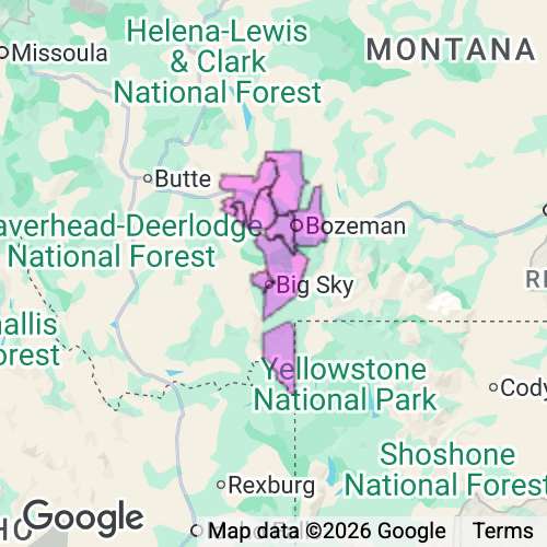 Gallatin County Montana real estate agent mailing area