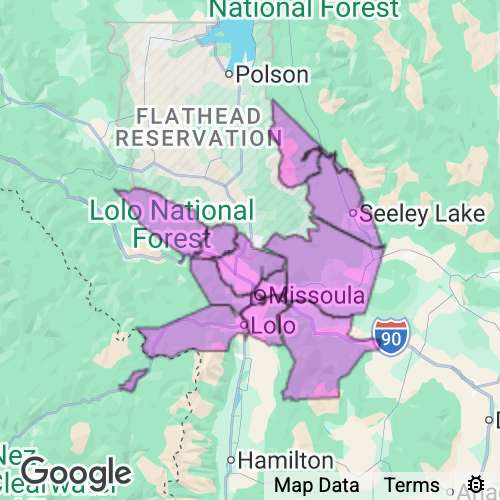 Missoula County Montana real estate agent mailing area