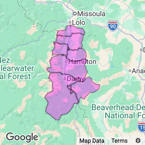 Ravalli County Montana real estate agent mailing area