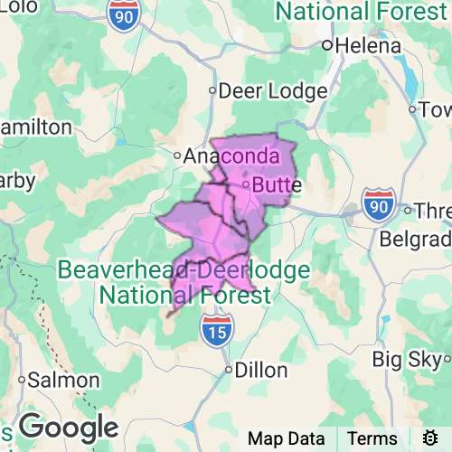 Silver Bow County Montana real estate agent mailing area