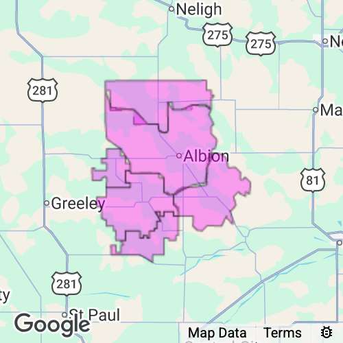 BOONE county map