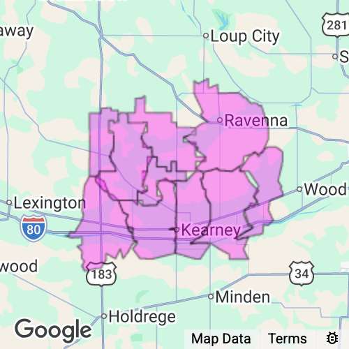 BUFFALO county map