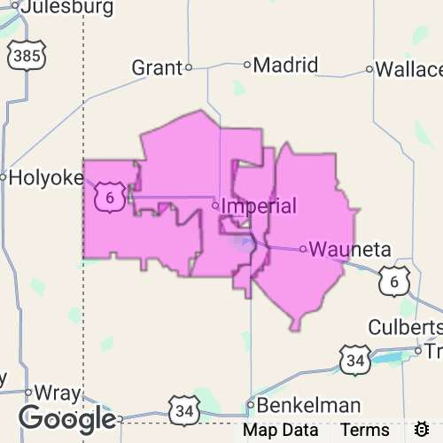 CHASE county map