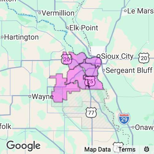 DAKOTA county map