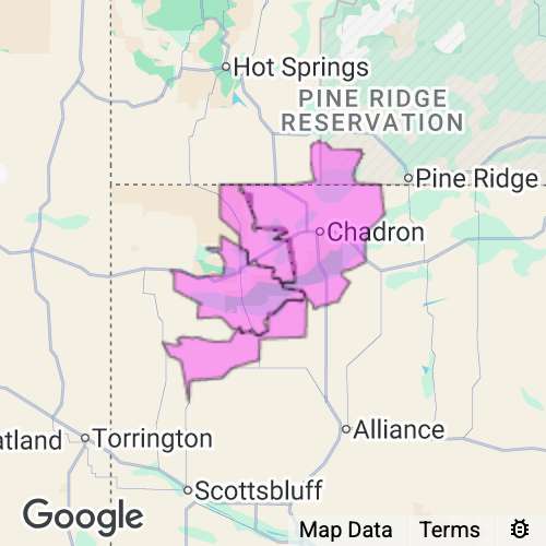 DAWES county map