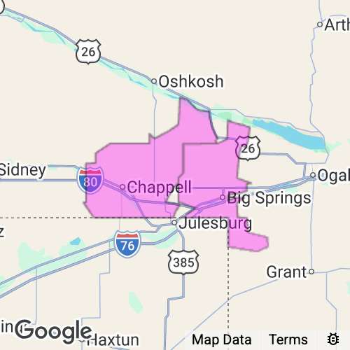 DEUEL county map