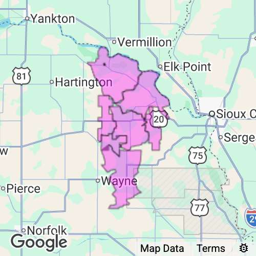 DIXON county map
