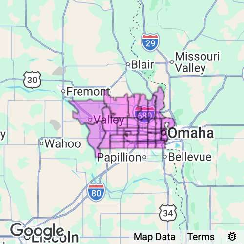 DOUGLAS county map