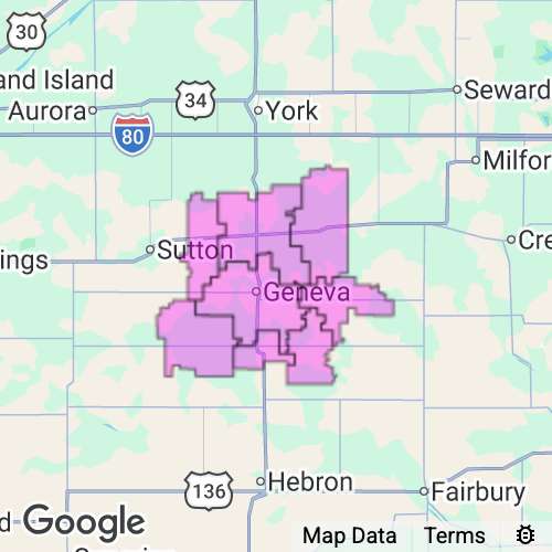 FILLMORE county map