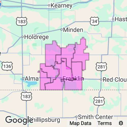 FRANKLIN county map