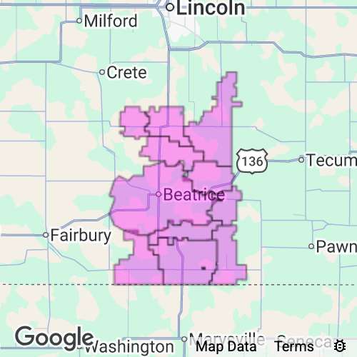 GAGE county map
