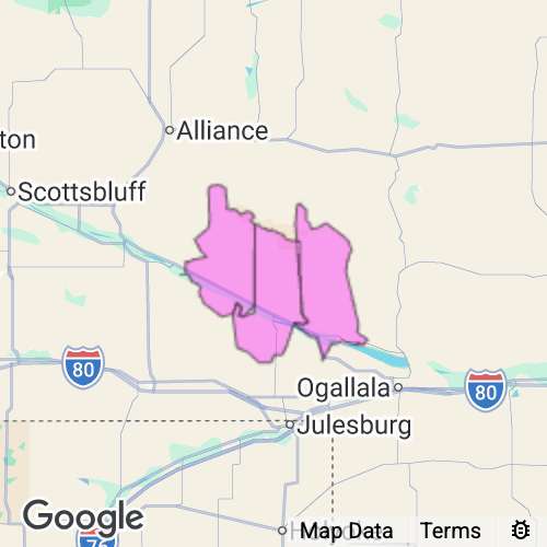 GARDEN county map