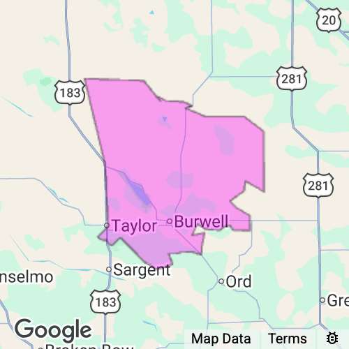 GARFIELD county map