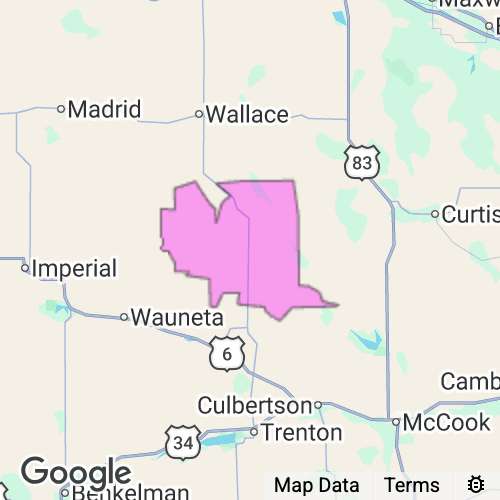 HAYES county map