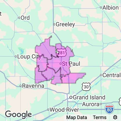 HOWARD county map