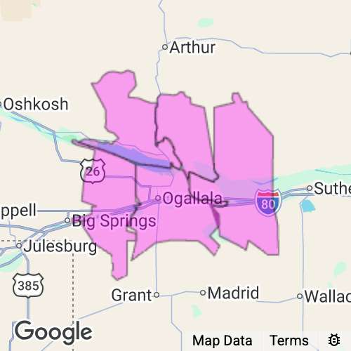 KEITH county map