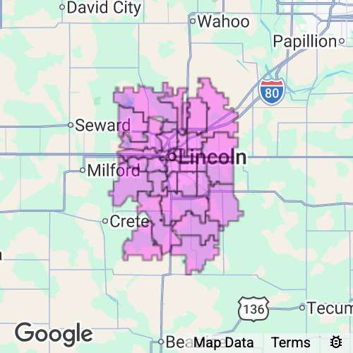 LANCASTER county map