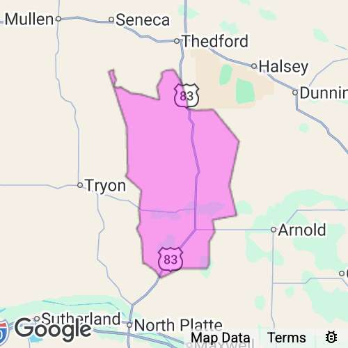 LOGAN county map