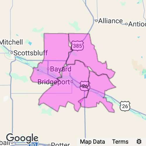 MORRILL county map