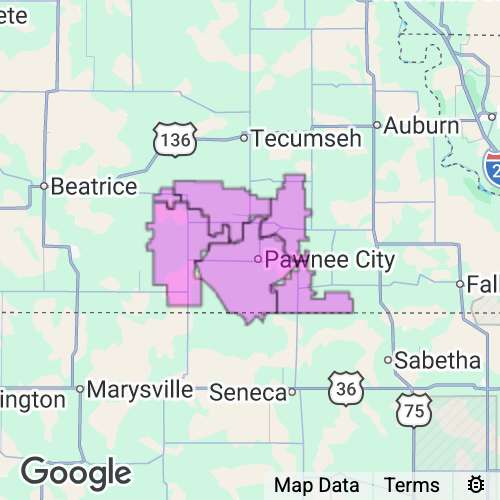 PAWNEE county map