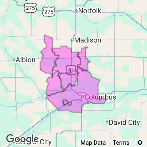 PLATTE county map