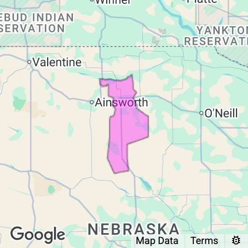ROCK county map