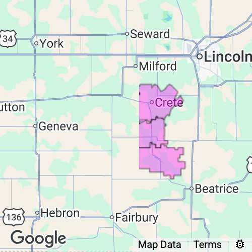SALINE county map