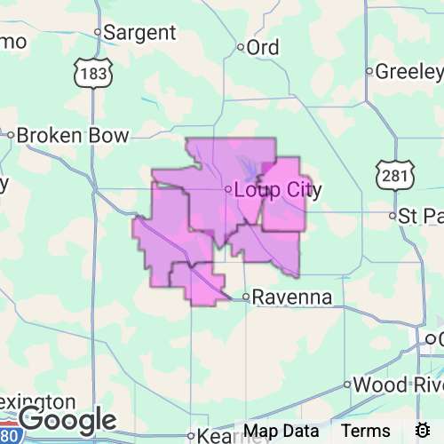 SHERMAN county map